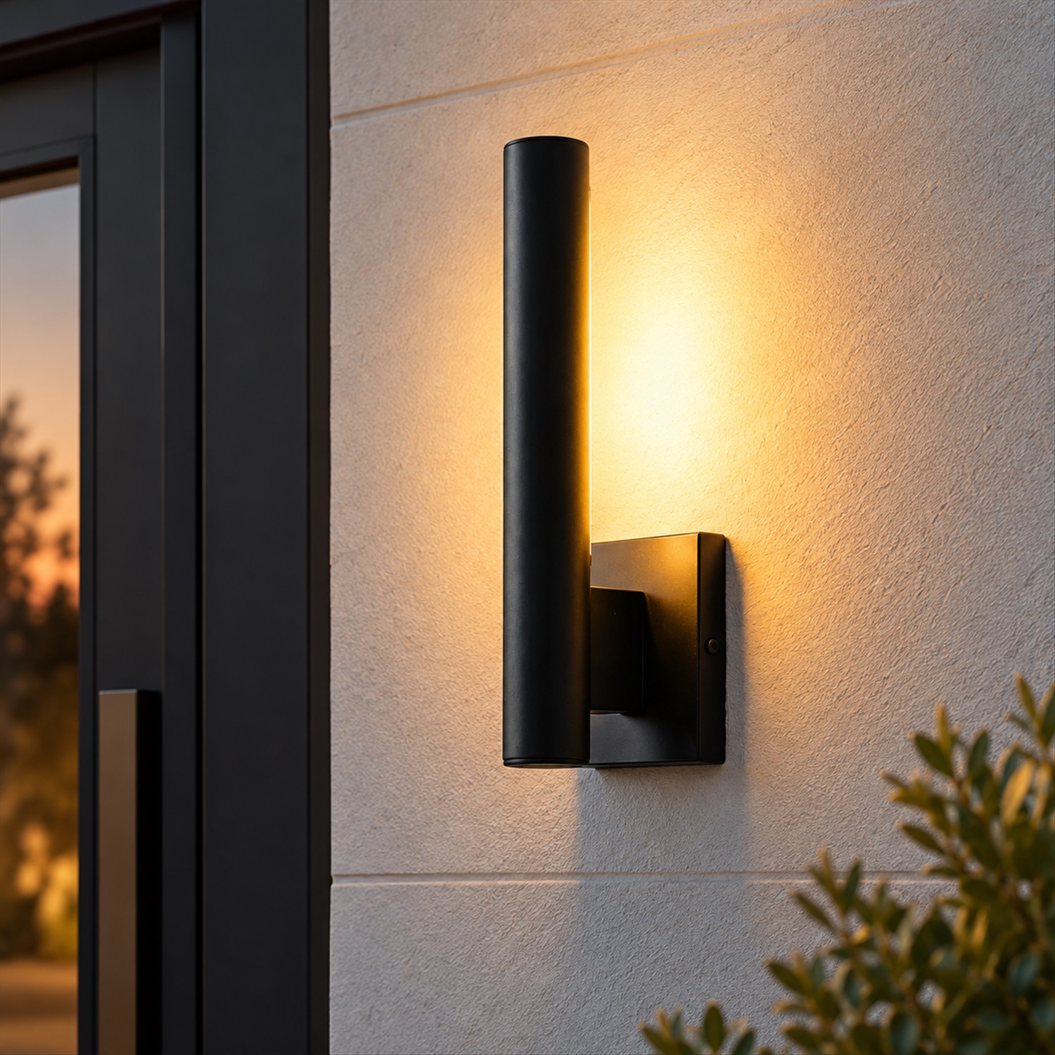 Short linear wall light